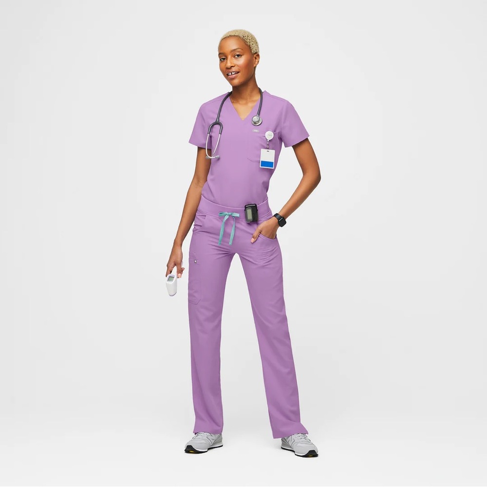 Purple Women's Scrub Set